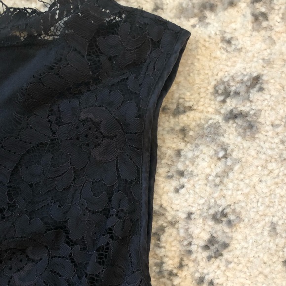 Banana Republic Black Lace and Knit party dress size 6 - Picture 5 of 8